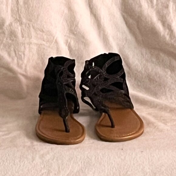 Bongo Girls Black Sprakly Thong Sandal Size 2M - Picture 8 of 9